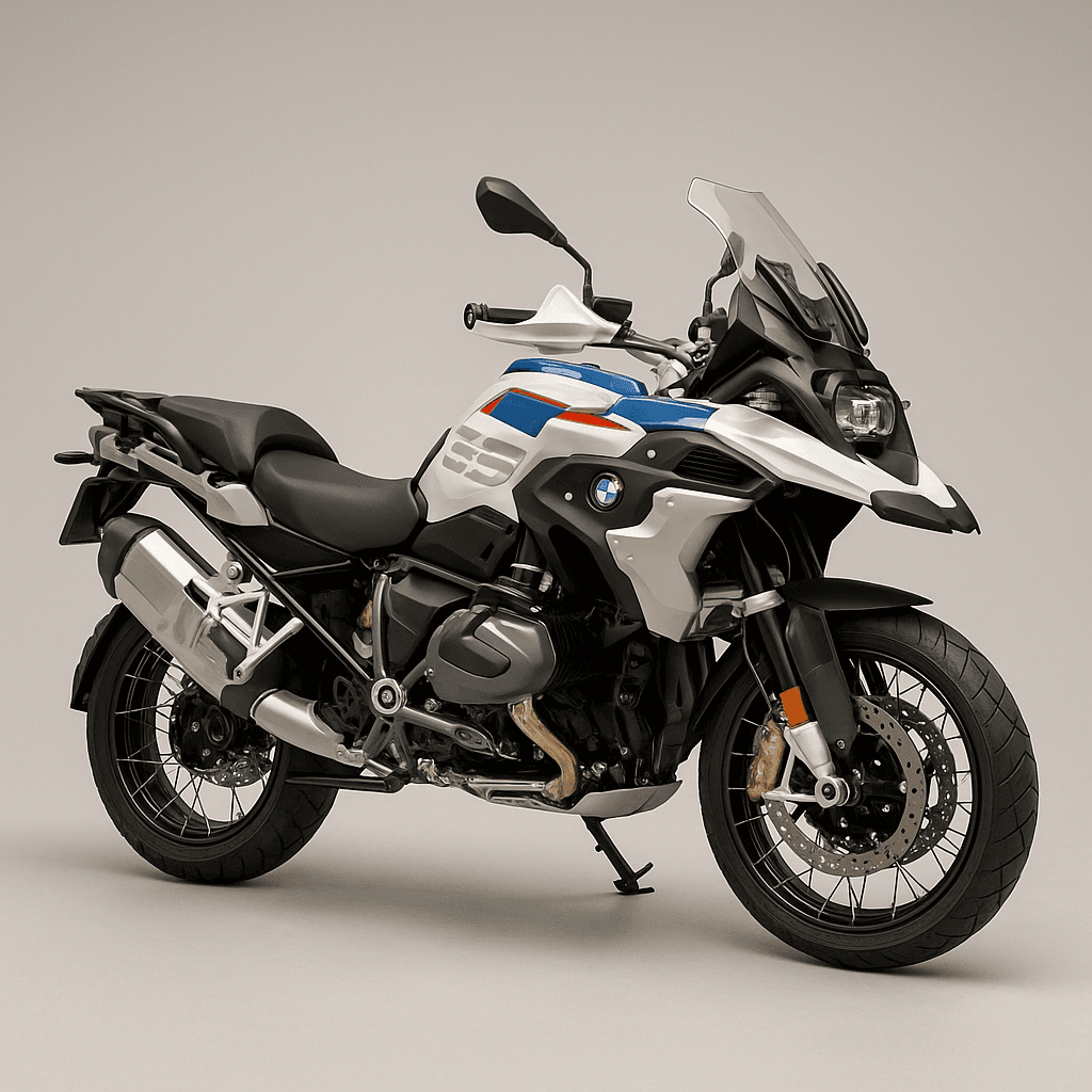 Moto de route pour un voyage